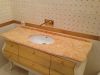 Столешница для ванной комнаты из мрамора Крема Валенсия