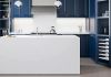 Кварцевый агломерат бежевый Snow White Quantra Quartz