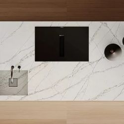 Изображение Кварцевый агломерат бежевый Кварцевый Агломерат Swan Lake Quantra Quartz