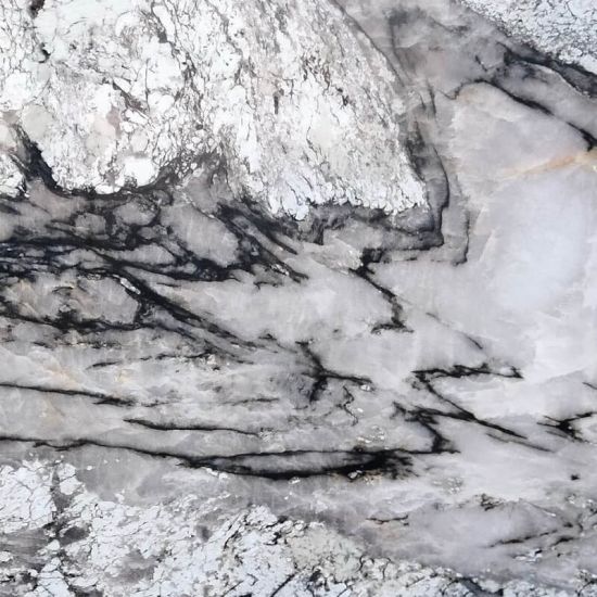 Кварцит белый Venezia Stone Patagonia ice